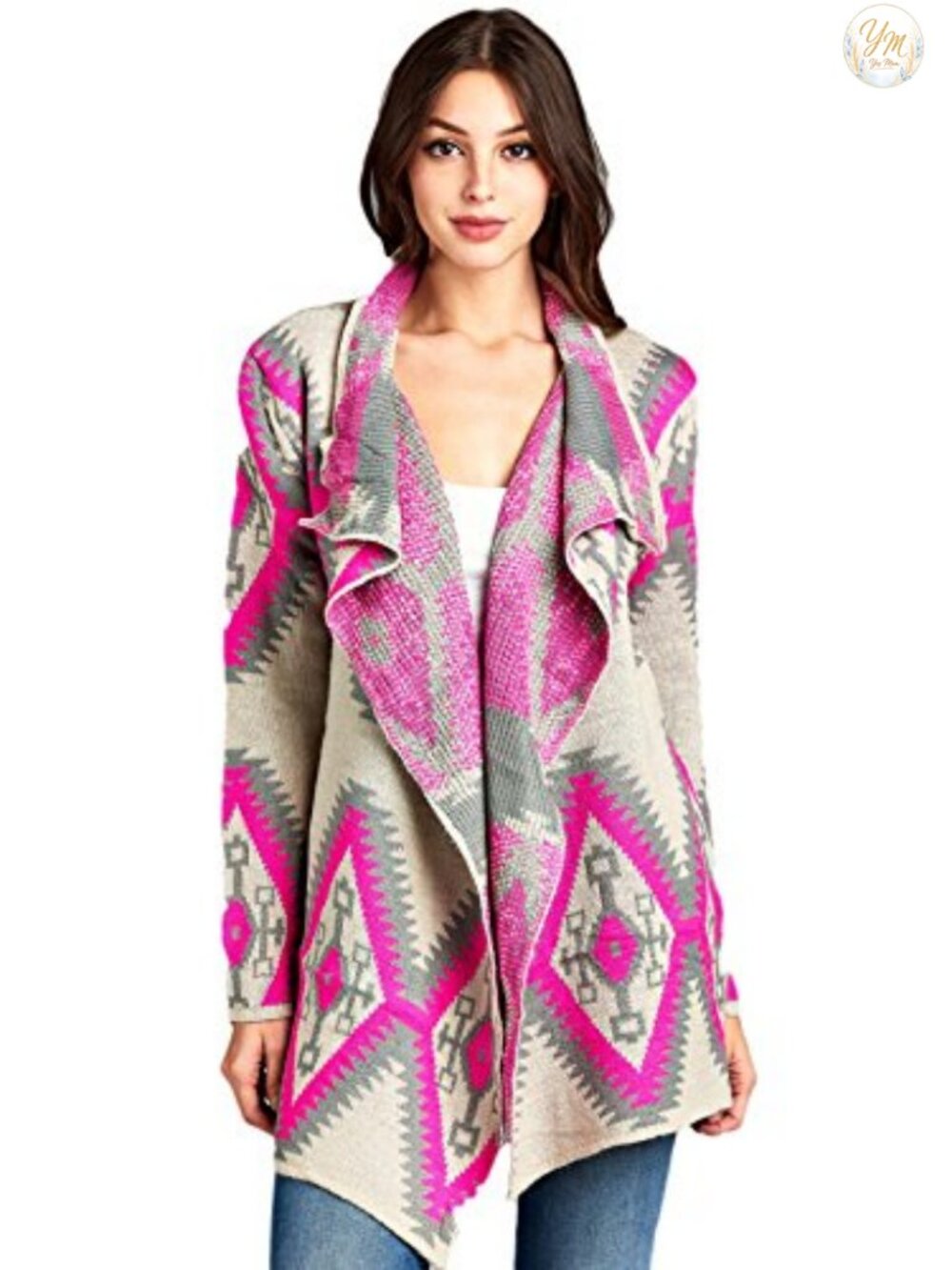Women's Chunky Knit Cardigan Long Sleeve Open Front Oversized Sweater
